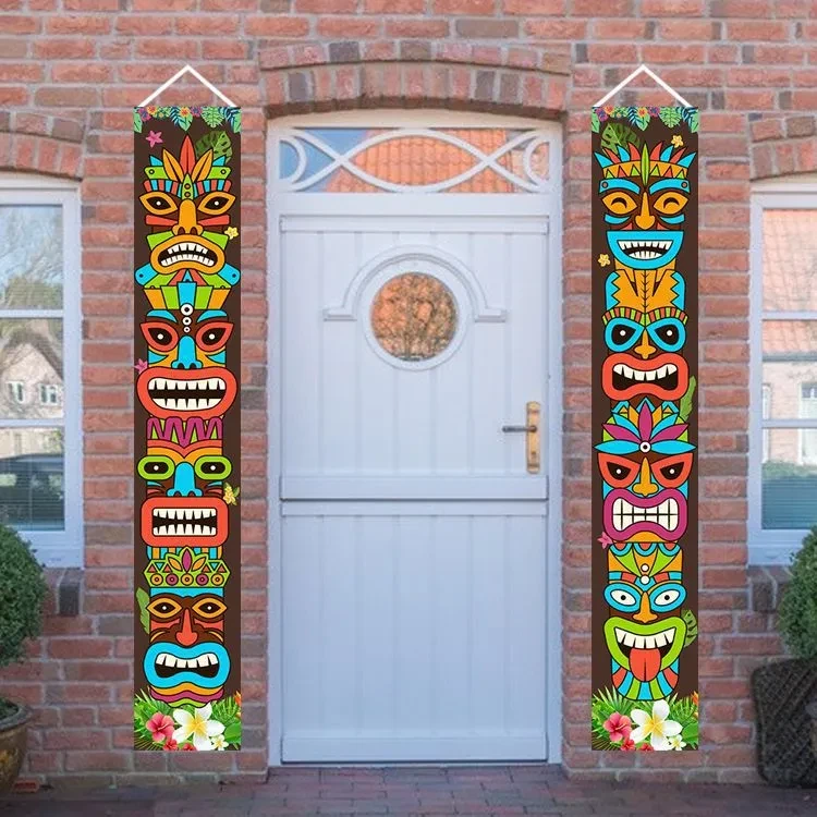 Lok Festival Banner Background Summer Theme Party Supplies Decoration Flag