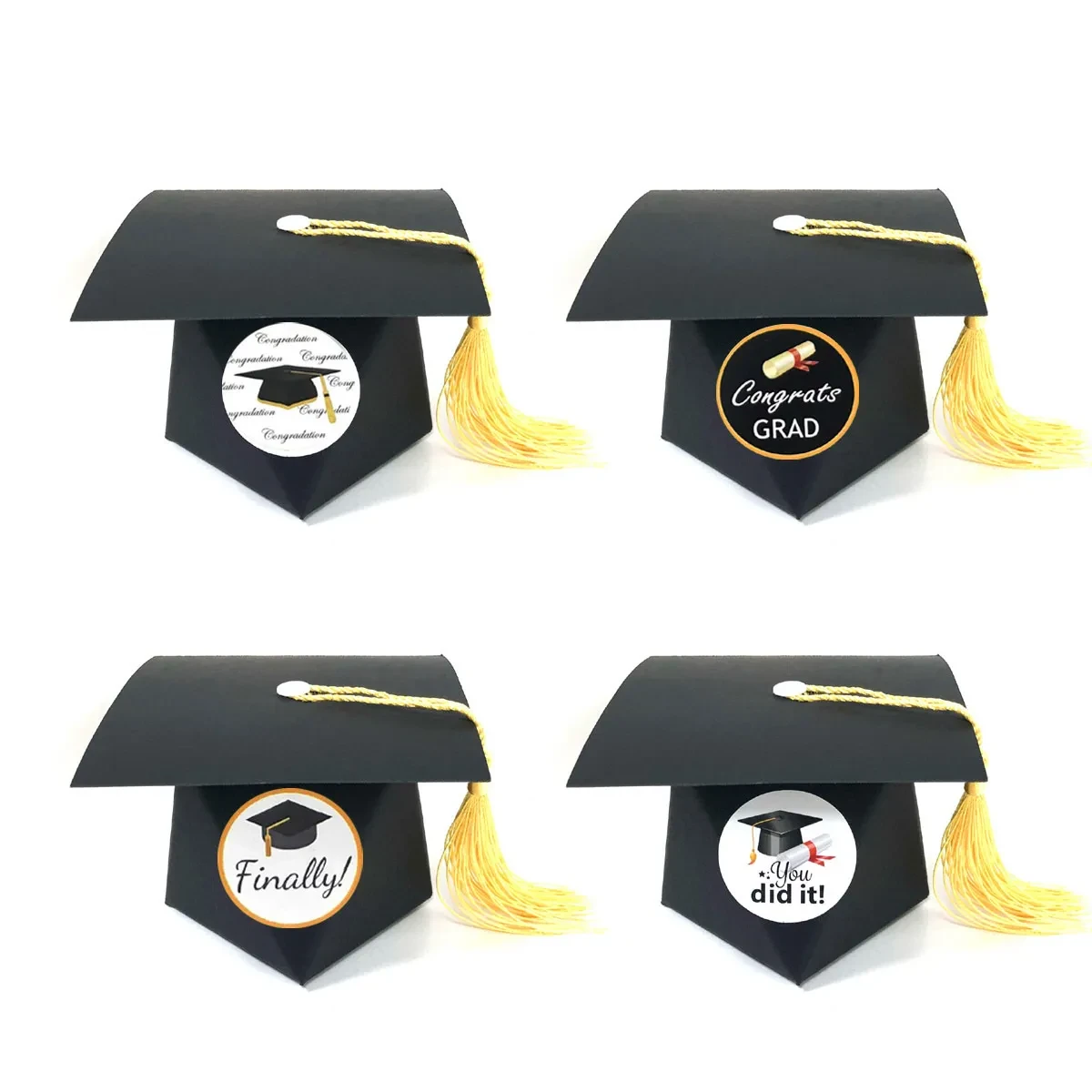 Bachelor Hat Box Graduation Celebration Party Candy Box