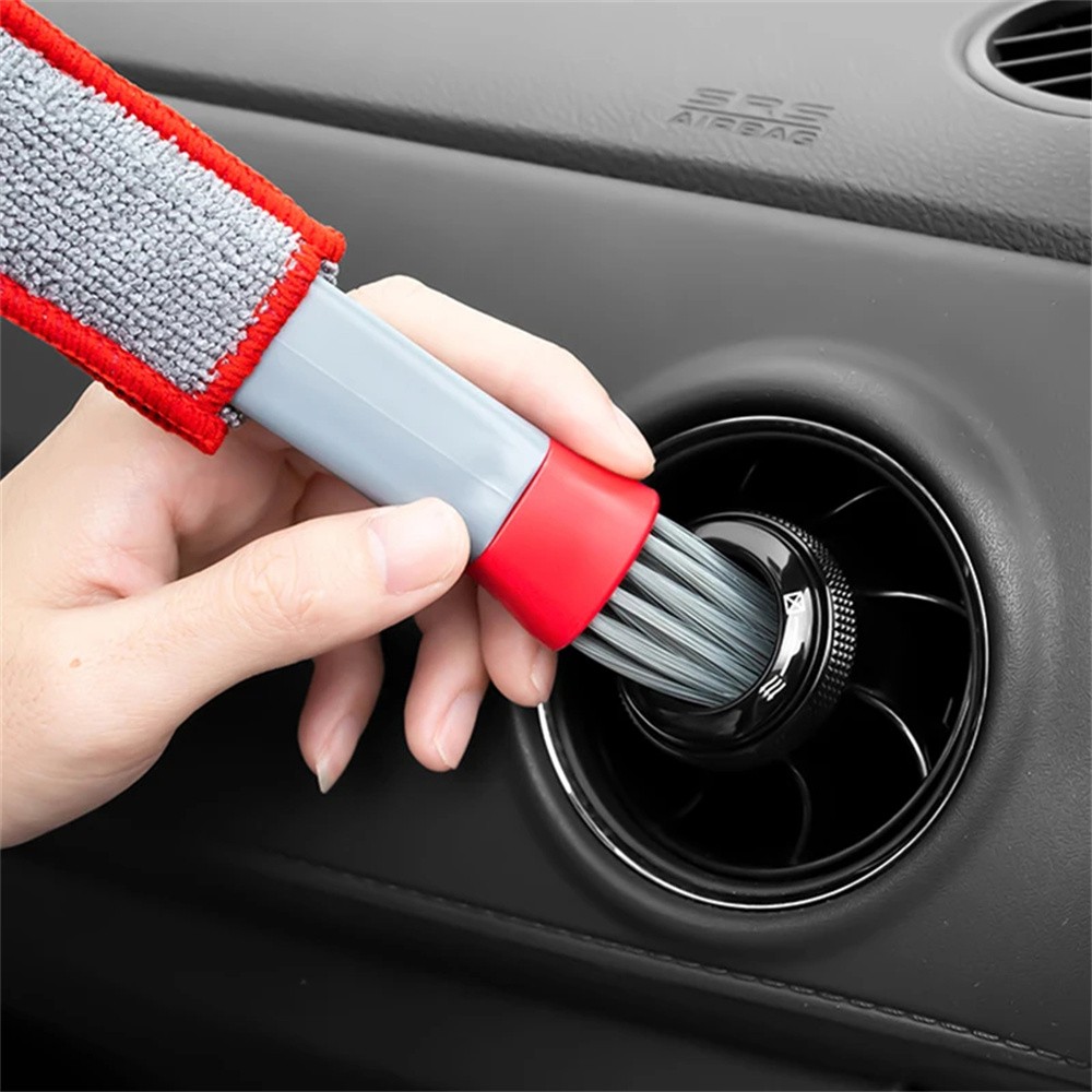 Car Air Conditioning Vent Cleaning Tool Multi-Purpose Vacuum Brush for Car Interior