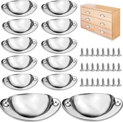 12pcs Cabinet Drawer Handles Door Pulls