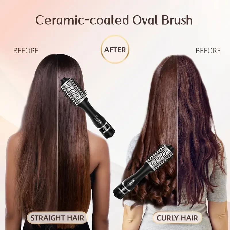 Hot Air Brush & Styler with Enhanced Barrel