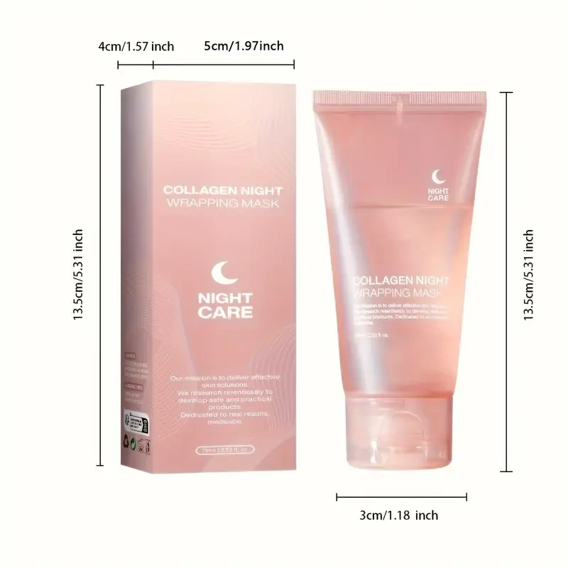 Buy 1 Get 1 Free: Collagen Night Graping Mask with Niacinamide & Hyaluronic Acid