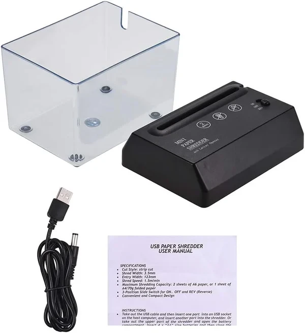 A6 automatic paper shredder