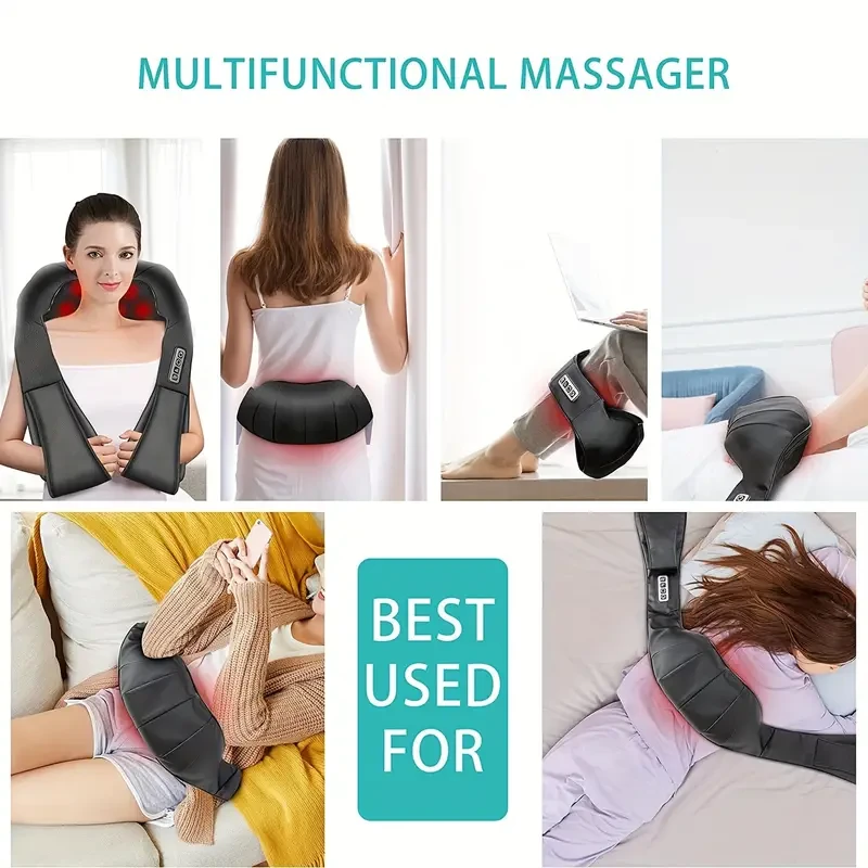 Electric Shiatsu Kneading Shoulder Massager with Heat