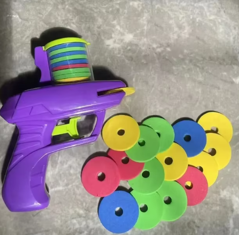 Kids Outdoor Game Foam Disc Gun