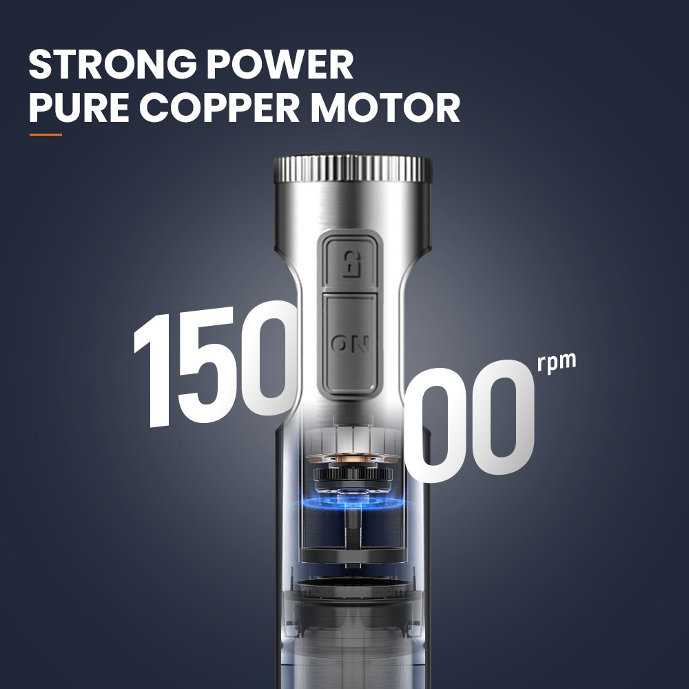 MIUI Hand Immersion Blender 1000W 4-in-1 Stainless Steel Food Mixer with 700ml Beaker & 500ml Processor