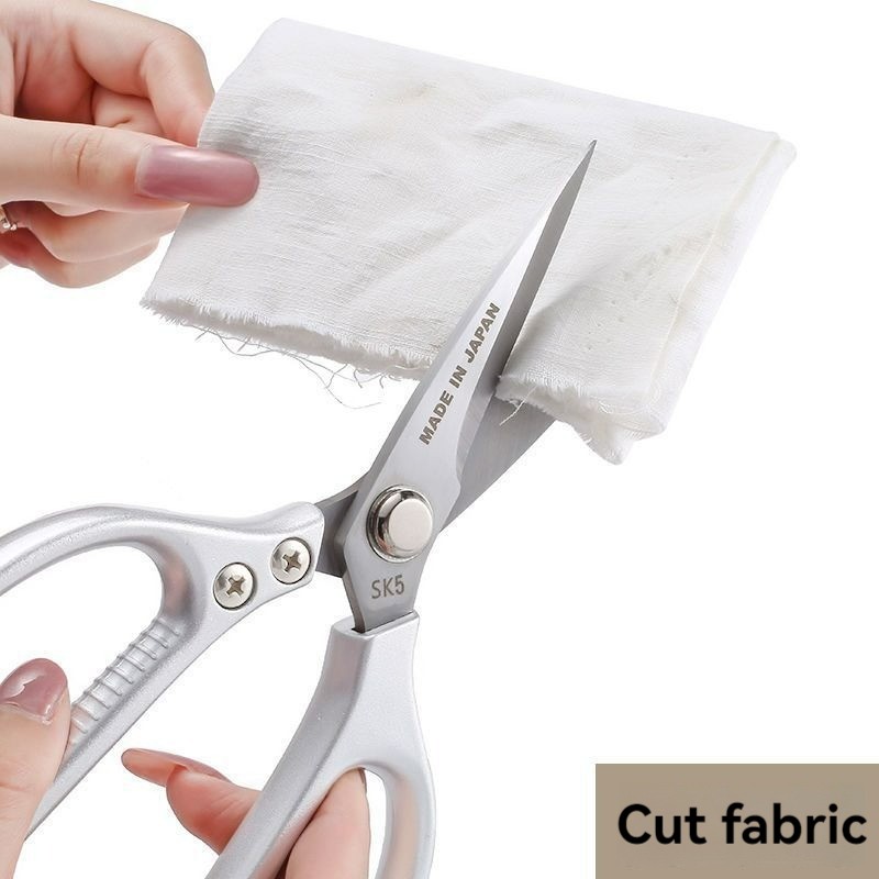 Professional 8.5-inch Stainless Steel Kitchen Scissors with Aluminum Alloy Handle