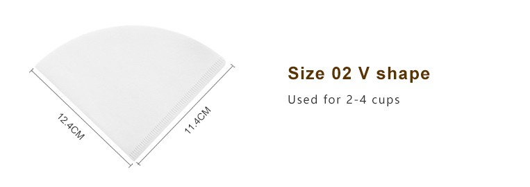 TIMEMORE Coffee Filter Paper 50pcs V-Shaped Hand Drip Filter for Pour-Over