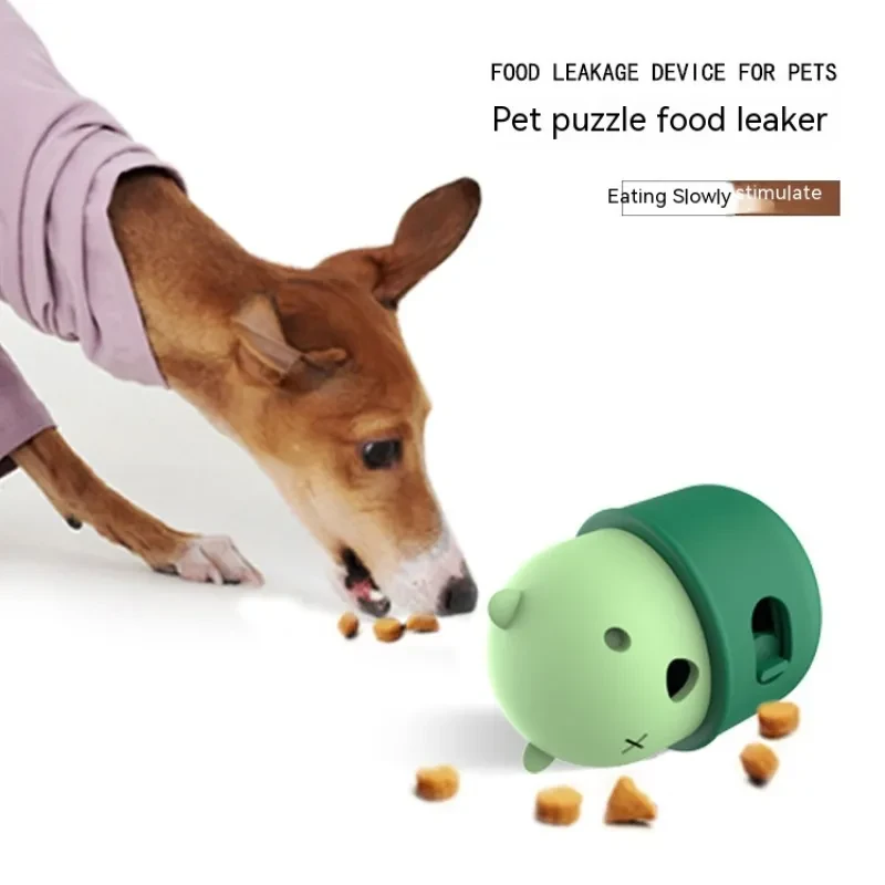 Dog Interactive Training Toy Ball - Natural Rubber Chew and Food Feeder