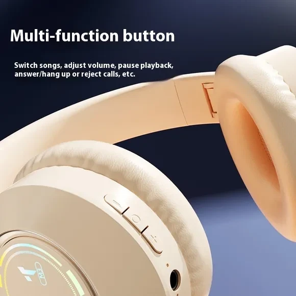 Head-mounted Wireless Bass E-sports Games Music Headset