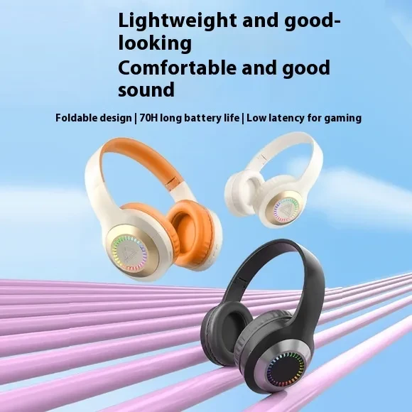 Head-mounted Wireless Bass E-sports Games Music Headset