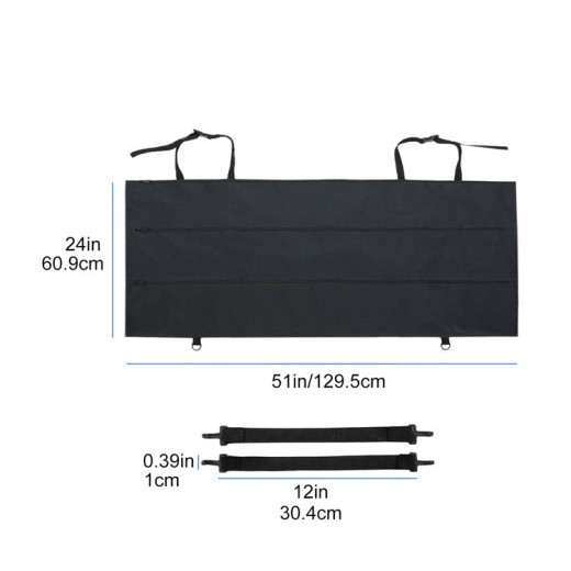 Car Backrest Tactical Zipper Storage Bag