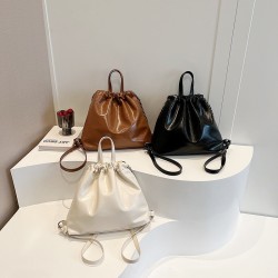 Simple Fashion Large Capacity Color Contrast Patchwork Casual Backpack
