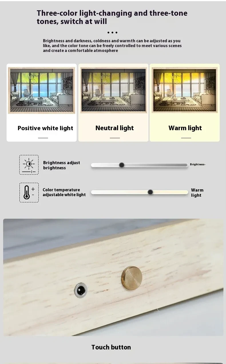 Decorative Painting Small Night Lamp Creative Photo Frame