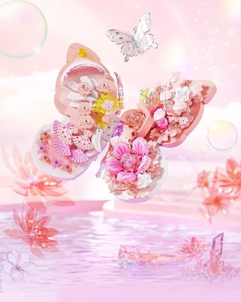 Butterfly Photo Frame Assembling Building Blocks