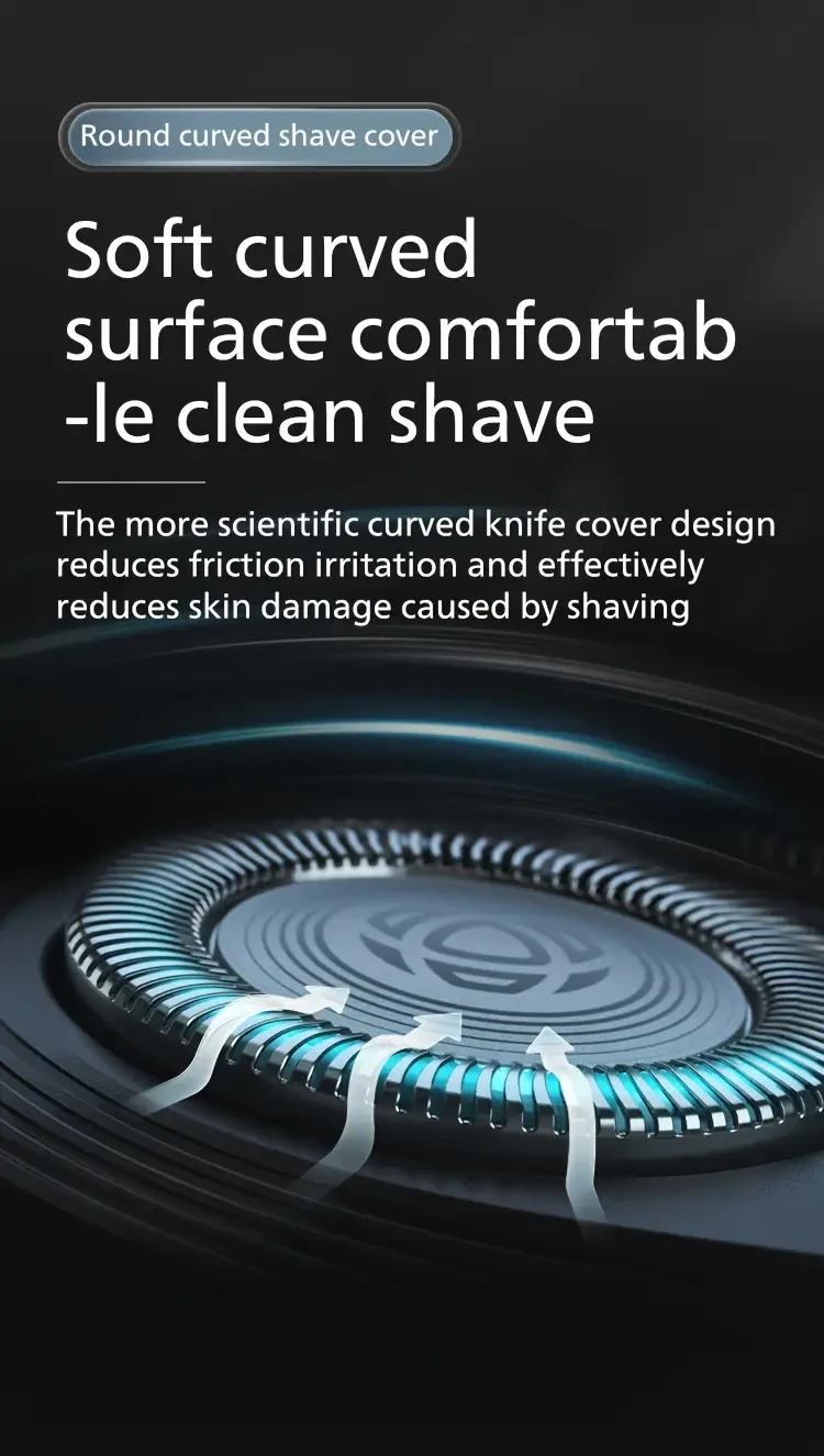 Philips S1113 Electric Shaver - USB Rechargeable, Fast Charge in 1 Hour, PowerCut Blades, Stainless Steel, Ergonomic Design with Triple Floating Head