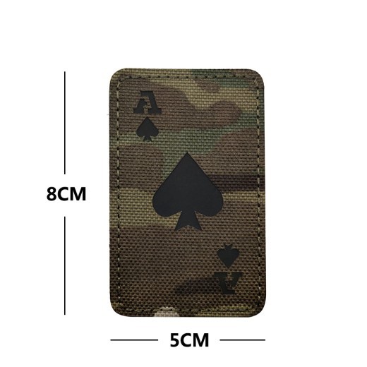 Outdoor Luminous Spade Camouflage Tactical Velcro