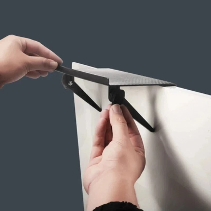 Computer & TV Screen Storage Rack Wireless Router & Set-Top Box Organizer, No-Perforation Bracket