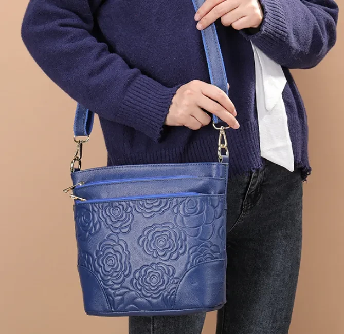 Genuine Leather Ladies Bag Casual Shoulder Messenger Bag