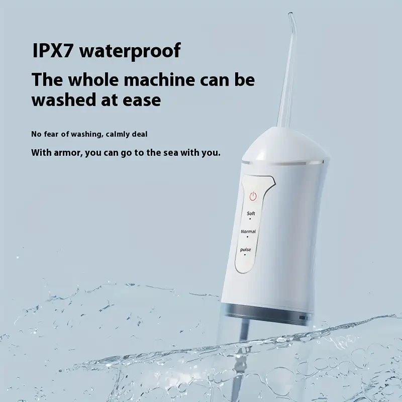 USB Rechargeable Water Flosser with High-Frequency Pulsation, Deep Cleaning Oral Irrigator
