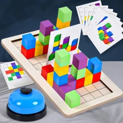 Wooden Dual Player Battle Blocks