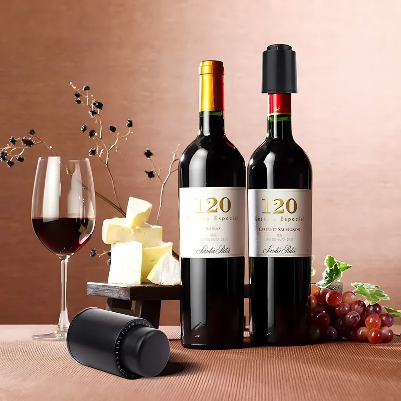 Cross-border Source Push-type Cork Vacuum Stopper With Scale Integrated Wine Stopper