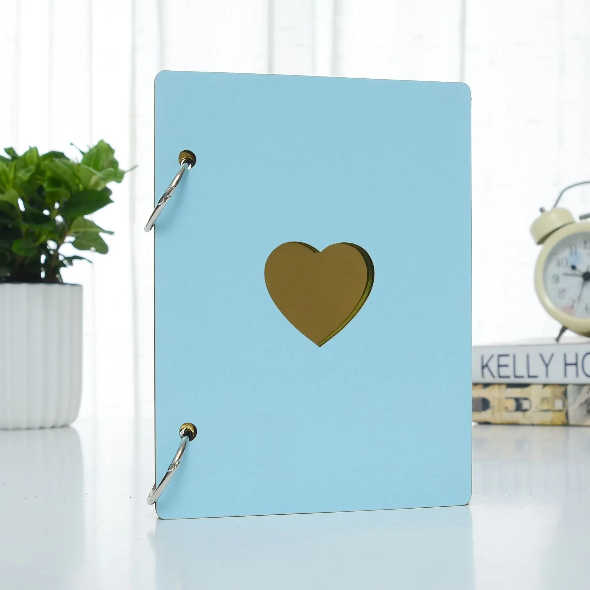 Home Fashion Simple 6-inch Wooden Photo Album