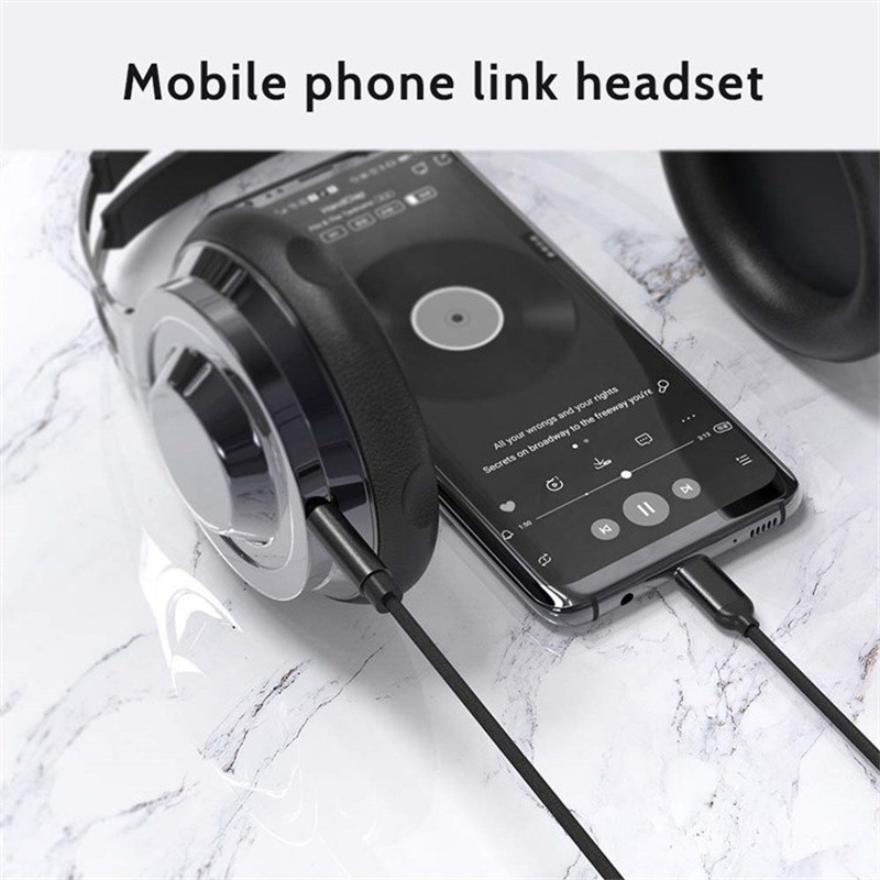 USB Type-C to 3.5mm Aux Audio Adapter Headphone Jack Cable for Samsung