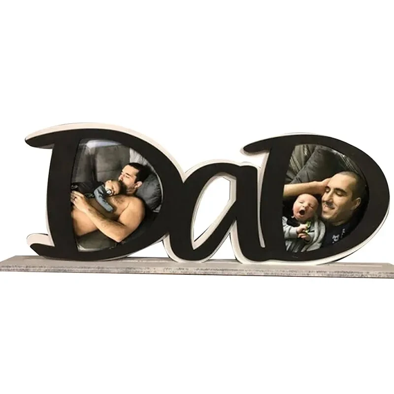Father's Day Photo Frame Letter Acrylic Papa Photo Frame