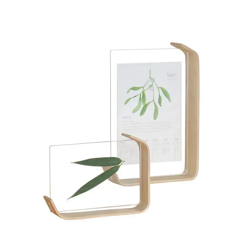Acrylic Wooden Photo Frame Herbarium Display Frame