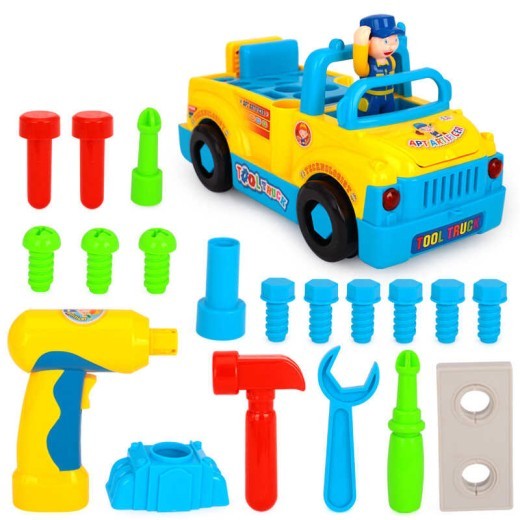 Electric Screw Twist Diy Detachable Loading And Unloading Tool Car Toy