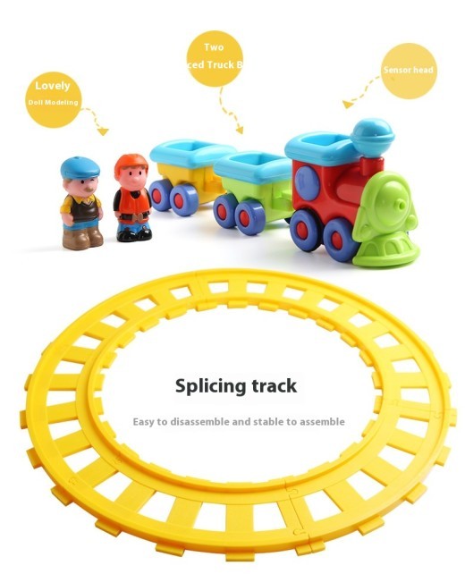 Children's Electric Toys Track Train Assembled Toy