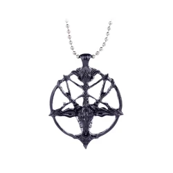 American Jewelry retro Skull Pendant Pendant Necklace round pan head aliexpress wish explosion models