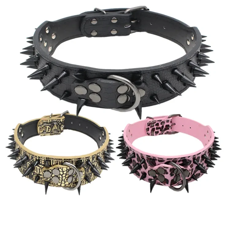 Large Explosion-Proof Rivet Bite-Proof Pet Collar