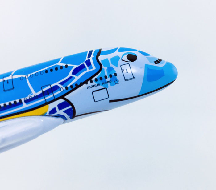 A Solid Alloy Plane Model Of Ana Blue Turtle