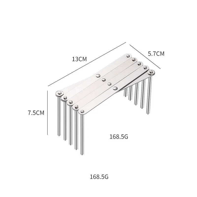 Stainless Steel Telescopic Shelf Folding Kitchen Storage