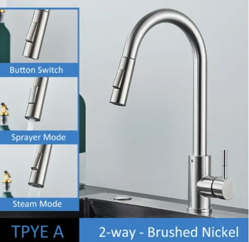 Stainless Steel Kitchen Pull-out Faucet