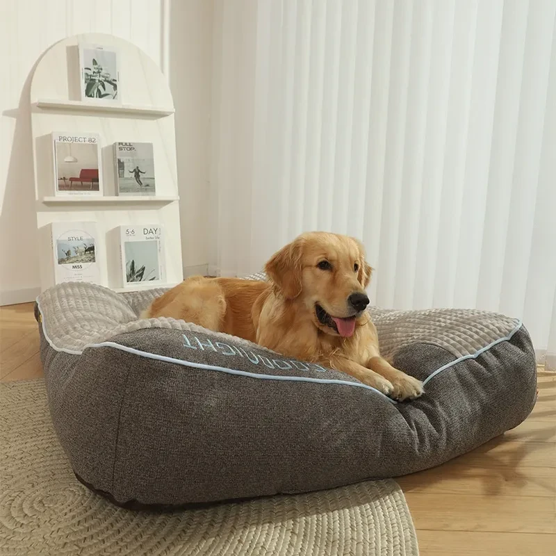 Kennel Four Seasons Universal Medium Large Dog Pet Sofa Golden Retriever Mattress Nest Winter Warm