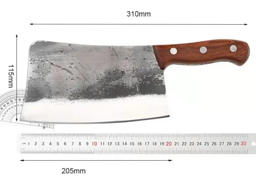 Bone Cutting Knife Commercial Kitchen Retro Thickened