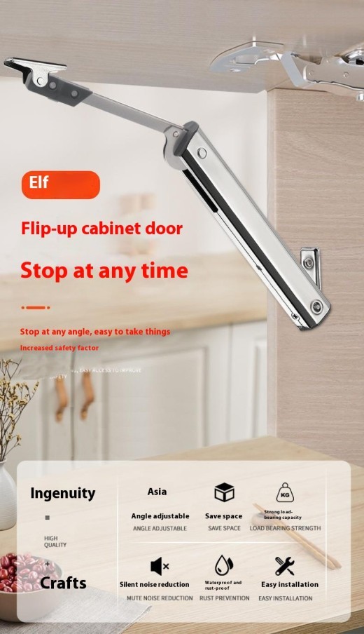 Cold Rolled Steel CRS Tatami Cabinet Elf Flap-up Door Casual Stop Support Rod Spring Jackstay