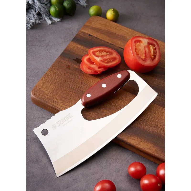 Wood Grain Handle Kitchen Knife