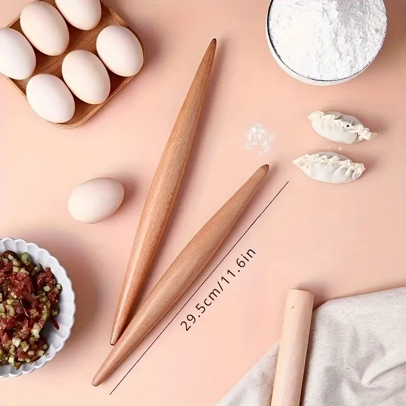 Pointed Wooden Rolling Pin for Dumplings