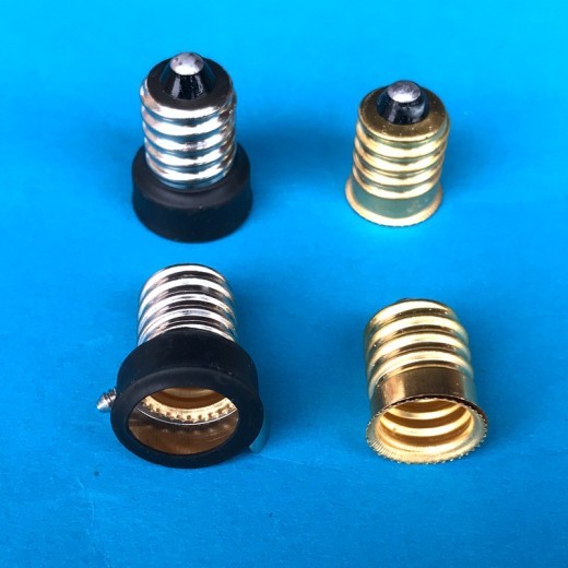 Pure Copper E14 To E12 Welding Tin Lamp Holder