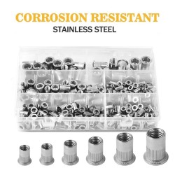 205pcs Rivet Nut Rivnut Nutserts Stainless Steel