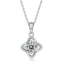 Simple Mosang Diamond Charm Pendant