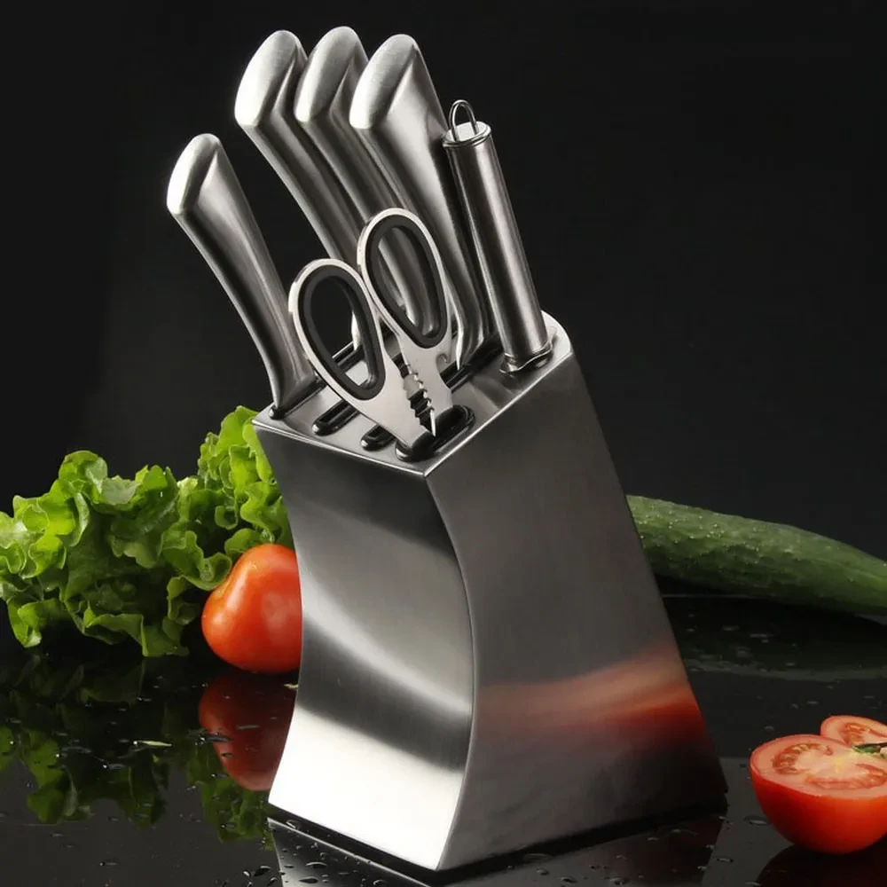 Multifunctional Stainless Steel Kitchen Knife Holder
