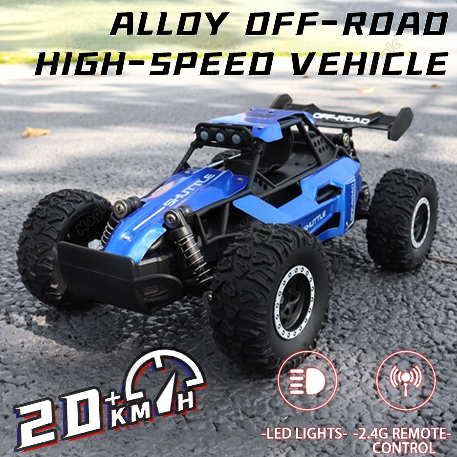 1:16 High Speed Off-Road RC Car - 2WD with LED Light