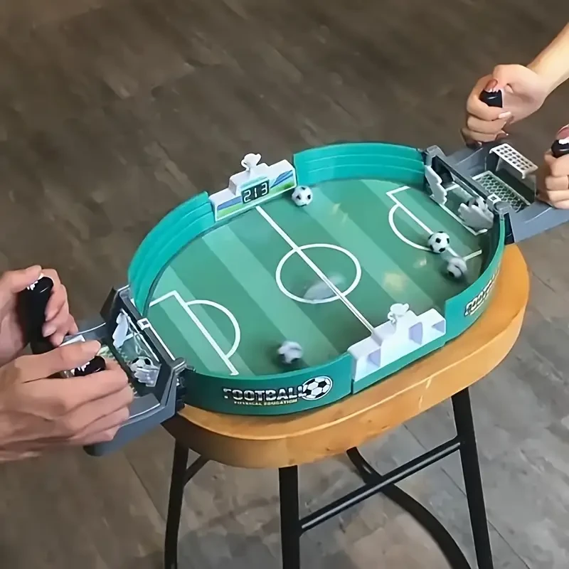 Portable Youngsters' Tabletop Soccer Battle Game - 2-Player Duel for Focus & Fun, Perfect for Ages 3-6, Ideal Party Toy & Holiday Gift for Christmas, Halloween, Birthdays