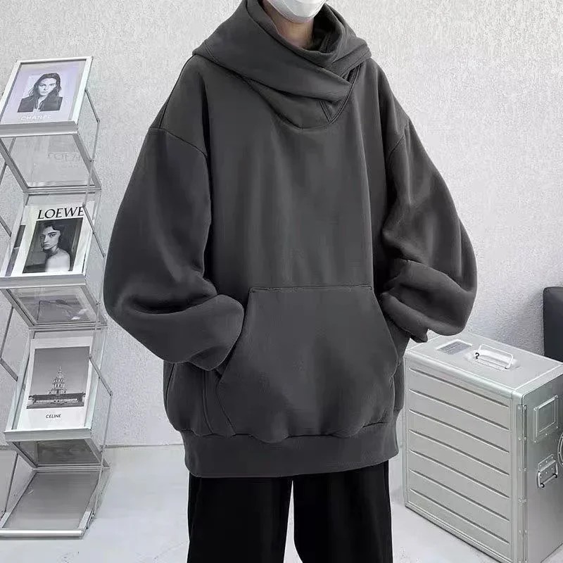 Mens Oversized Ninja Turtleneck Hoodie