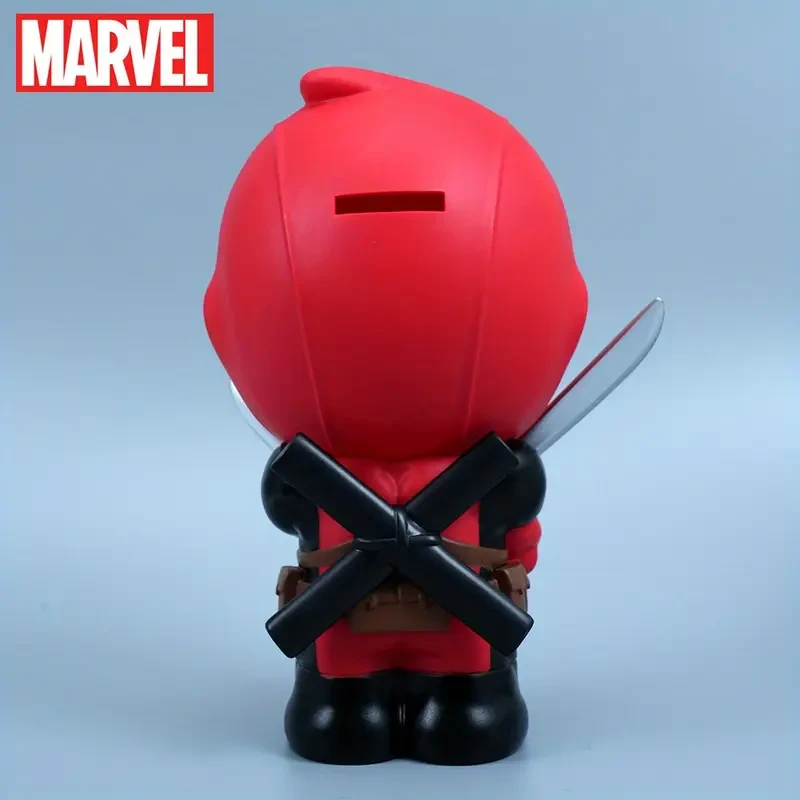 Marvel Official Deadpool 1-Piece Figurine: Bank PVC Movie Peripheral Collectible Novelty Change Series Money Bank Gift for Mom Dad Teacher Funny Birthday Gift